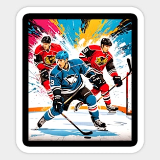 Hockey Rink Graffiti, Sports Sticker